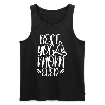 Meilleure mère de yoga de tous les temps MamanMy Mama Hobby - Débardeur bio Premium Homme - noir - Devant - AI Model Male 178 light (178cm)