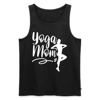 Yoga Mama Mami Hobby Mère - Débardeur bio Premium Homme - noir - Devant - Michal (187cm)