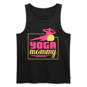 Yoga Mami Hobby Mutter Mama - Männer Premium Bio Tank Top - Schwarz - Vorne - Michal (187cm)