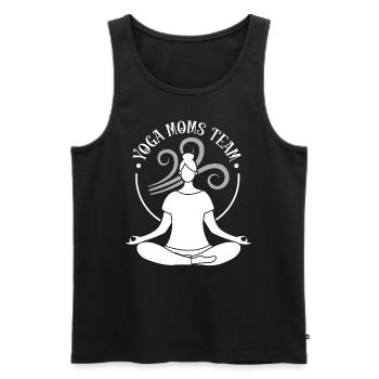 Yoga Mères Équipe Maman Maman Maman Hobby - Débardeur bio Premium Homme - noir - Devant - Michal (187cm)