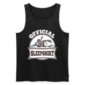 Official Sleeping Shirt Koala - Men's Premium Organic Tank Top - black - Front - AI Model Male 178 light (178cm)