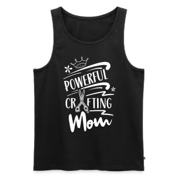 Tolle Basteln Mama Bastel Mutter Bastler - Männer Premium Bio Tank Top - Schwarz - Vorne - Michal (187cm)