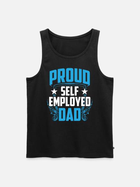 Proud Self-employed father Self-employed - Men's Premium Organic Tank Top - black
