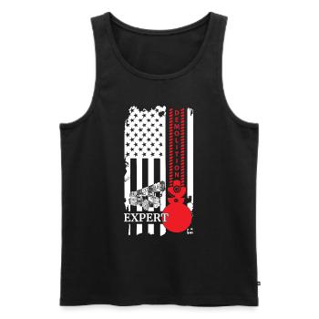 Amerika Abrissbirne für Haus Demolisierungs - Männer Premium Bio Tank Top - Schwarz - Vorne - Michal (187cm)