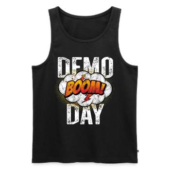 Boom Demo Day für die Baustelle - Männer Premium Bio Tank Top - Schwarz - Vorne - Michal (187cm)