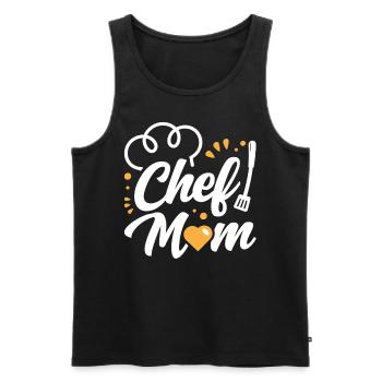 Cuisinier Maman Cuisinier Mère Cuisine - Débardeur bio Premium Homme - noir - Devant - Michal (187cm)