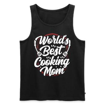 Beste Kochende Mutter Der Welt Koch Mama Kochen - Männer Premium Bio Tank Top - Schwarz - Vorne - Michal (187cm)