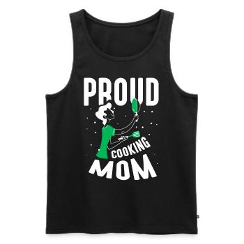 Proud Cooking Mother Cook Cook Cooking Mom - Men's Premium Organic Tank Top - black - Front - Michal (187cm)