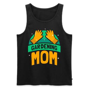 Garten Mama Mutter Gärtnerin Gartenbau - Männer Premium Bio Tank Top - Schwarz - Vorne - Michal (187cm)