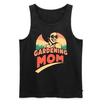 Garten Mama Gärtnerin Gartenbau Mutter - Männer Premium Bio Tank Top - Schwarz - Vorne - Michal (187cm)