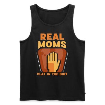 Echte Mütter Spielen Im Dreck Mutter Garten Mama - Männer Premium Bio Tank Top - Schwarz - Vorne - Michal (187cm)