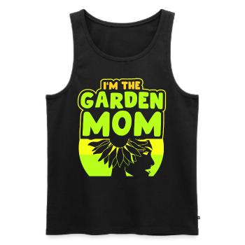 Ich Bin Die Garten Mama Gartenbau Gärtnerin Mutter - Männer Premium Bio Tank Top - Schwarz - Vorne - Michal (187cm)