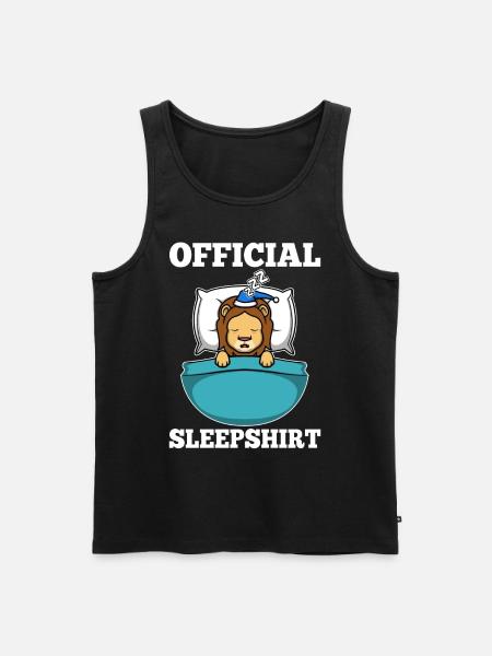 Official sleepshirt lion - Men's Premium Organic Tank Top - black