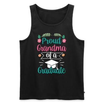Stolze Großmutter Eines Absolventen Absolvent - Männer Premium Bio Tank Top - Schwarz - Vorne - AI Model Male 178 light (178cm)