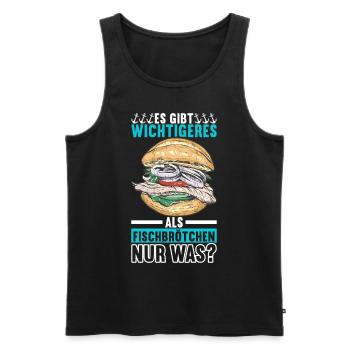 Ostsee Heimat Norddeutschland - Männer Premium Bio Tank Top - Schwarz - Vorne - Michal (187cm)