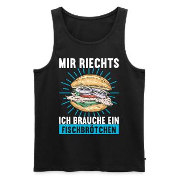 Ostsee Heimat Norddeutschland - Männer Premium Bio Tank Top - Schwarz - Vorne - Michal (187cm)