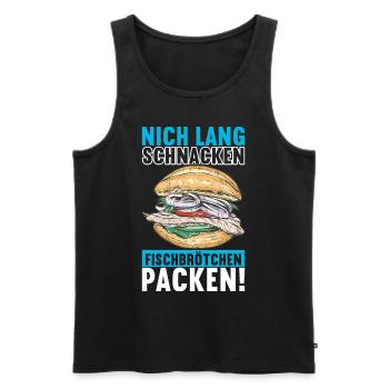 Ostsee Heimat Norddeutschland - Männer Premium Bio Tank Top - Schwarz - Vorne - Michal (187cm)