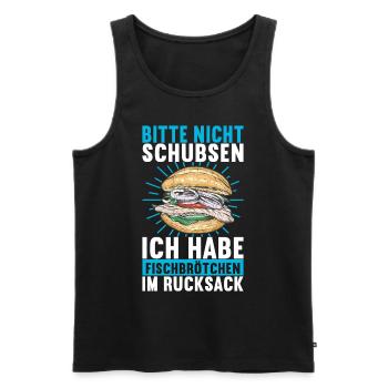 Ostsee Heimat Norddeutschland - Männer Premium Bio Tank Top - Schwarz - Vorne - Michal (187cm)