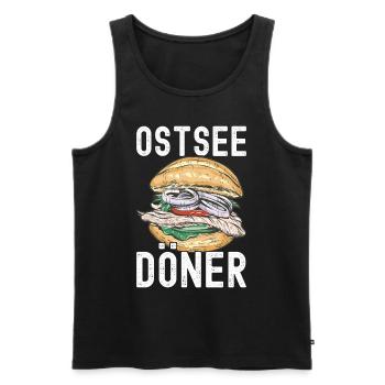 Ostsee Heimat Norddeutschland - Männer Premium Bio Tank Top - Schwarz - Vorne - Michal (187cm)