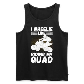 Quad Bike Quadfahrer - Männer Premium Bio Tank Top - Schwarz - Vorne - AI Model Male 178 light (178cm)