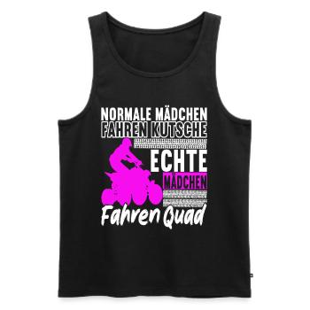 Quad Bike Quadfahrer - Männer Premium Bio Tank Top - Schwarz - Vorne - AI Model Male 178 light (178cm)