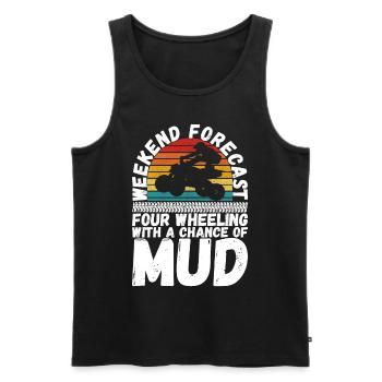 Quad Bike Quadfahrer - Männer Premium Bio Tank Top - Schwarz - Vorne - AI Model Male 178 light (178cm)