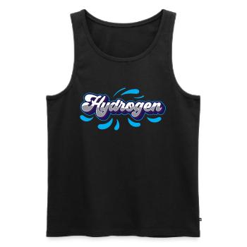 Hydrogen Hydrogen Energy Element - Men's Premium Organic Tank Top - black - Front - AI Model Male 178 light (178cm)