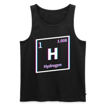 Hydrogen Energy Hydrogen Element - Men's Premium Organic Tank Top - black - Front - AI Model Male 178 light (178cm)