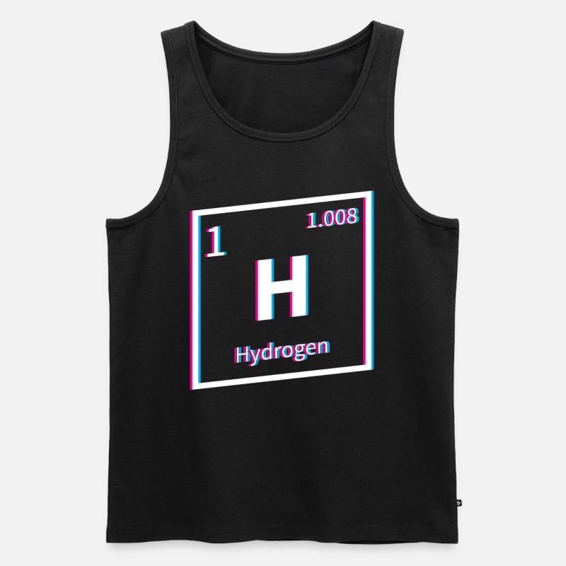 Hydrogène Énergie Hydrogène Élément - Débardeur bio Premium Homme - noir