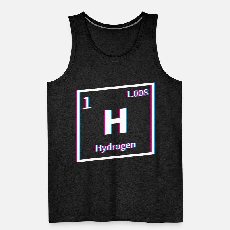 Hydrogène Énergie Hydrogène Élément Débardeur bio Premium Homme