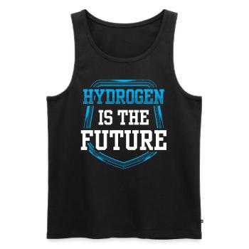 Hydrogen is the future Hydrogen Element - Men's Premium Organic Tank Top - black - Front - AI Model Male 178 light (178cm)