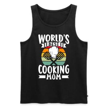Beste Kochende Mutter Der Welt Mama Kochen Koch - Männer Premium Bio Tank Top - Schwarz - Vorne - Michal (187cm)