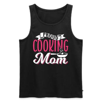 Fière cuisine Mère Cuisinière Maman Cuisinière - Débardeur bio Premium Homme - noir - Devant - Michal (187cm)