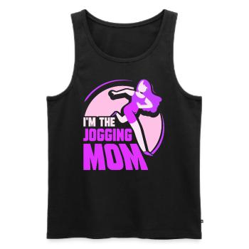 I am The Jogging Mother Runner Running Mom - Men's Premium Organic Tank Top - black - Front - Michal (187cm)