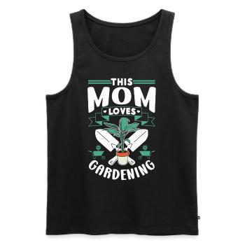 This Mom Loves Gardening Mom Garden - Men's Premium Organic Tank Top - black - Front - Michal (187cm)