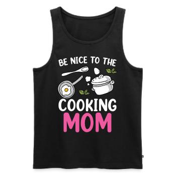Soyez gentil avec la maman cuisinière cuisinière cuisine maman - Débardeur bio Premium Homme - noir - Devant - Michal (187cm)