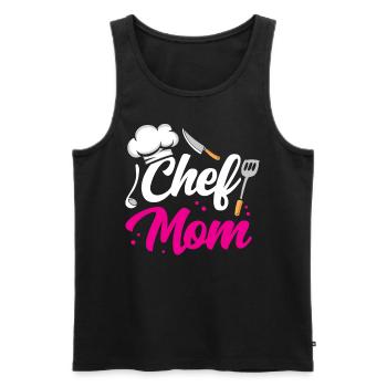Cook Mama Cook Mother Cooking - Men's Premium Organic Tank Top - black - Front - Michal (187cm)