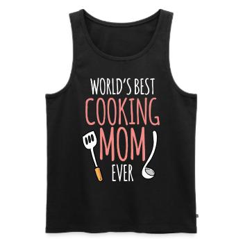 Meilleure mère cuisinière au monde Cooking Mom - Débardeur bio Premium Homme - noir - Devant - Michal (187cm)