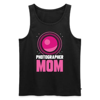 Photographer Mama Mother Photography Camera - Men's Premium Organic Tank Top - black - Front - Michal (187cm)