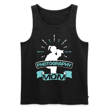 Photographer Mama Photography Mother Camera - Men's Premium Organic Tank Top - black - Front - Michal (187cm)