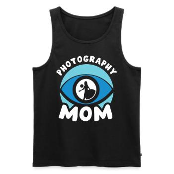 Photographer Mama Photography Mother Camera - Men's Premium Organic Tank Top - black - Front - Michal (187cm)