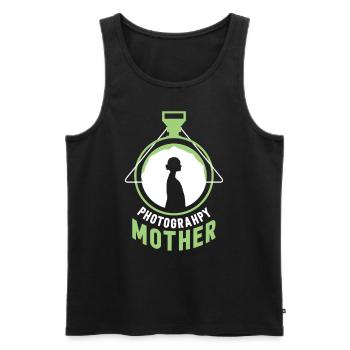 Photographer Mother Camera Mom Photography - Men's Premium Organic Tank Top - black - Front - Michal (187cm)