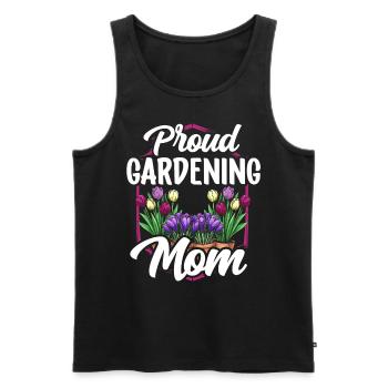 Stolze Gartenbau Mama Gärtnerin Garten Mutter - Männer Premium Bio Tank Top - Schwarz - Vorne - Michal (187cm)