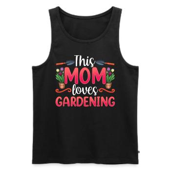 This Mom Loves Gardening Mom Garden - Men's Premium Organic Tank Top - black - Front - Michal (187cm)