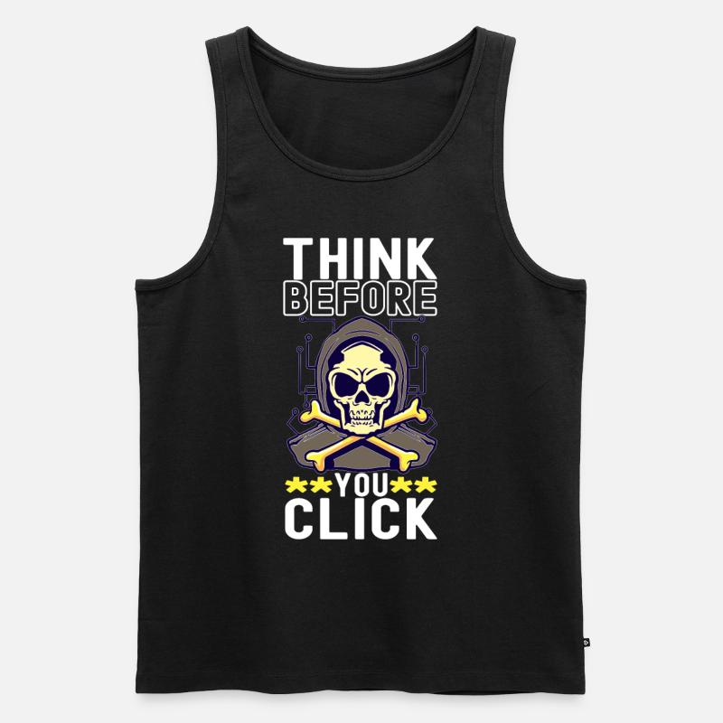 Programmer Cyber Security - Men's Premium Organic Tank Top - black