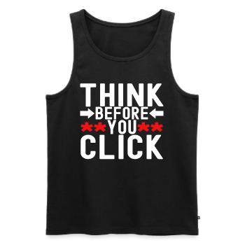 Programmer Cyber Security - Men's Premium Organic Tank Top - black - Front - AI Model Male 178 light (178cm)