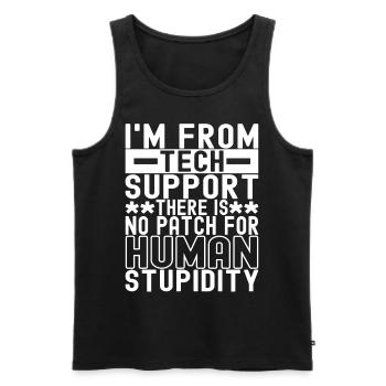Programmer Cyber Security - Men's Premium Organic Tank Top - black - Front - AI Model Male 178 light (178cm)