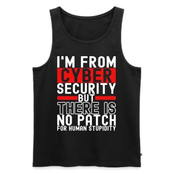 Programmer Cyber Security - Men's Premium Organic Tank Top - black - Front - AI Model Male 178 light (178cm)
