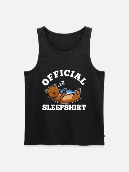 Official sleepshirt Otter - Men's Premium Organic Tank Top - black