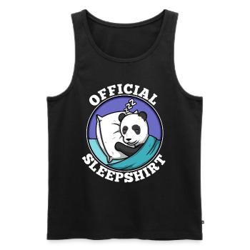 Official sleepshirt Panda - Männer Premium Bio Tank Top - Schwarz - Vorne - Michal (187cm)